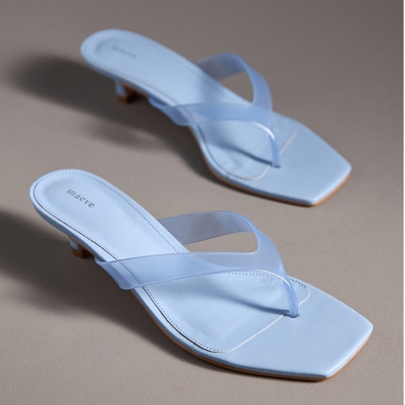 NWT Size 8 Maeve Jelly Thong Kitten Heels - Picture 2 of 4